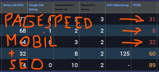 Die Bedeutung der PageSpeed Mobil im SEO: Analyse eines konkreten Falls