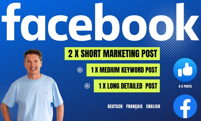 4 posts Facebook uniques à partir de votre contenu pour une portée à long terme